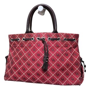 Dooney & Bourke Tassel Canvas Tote/Satchel